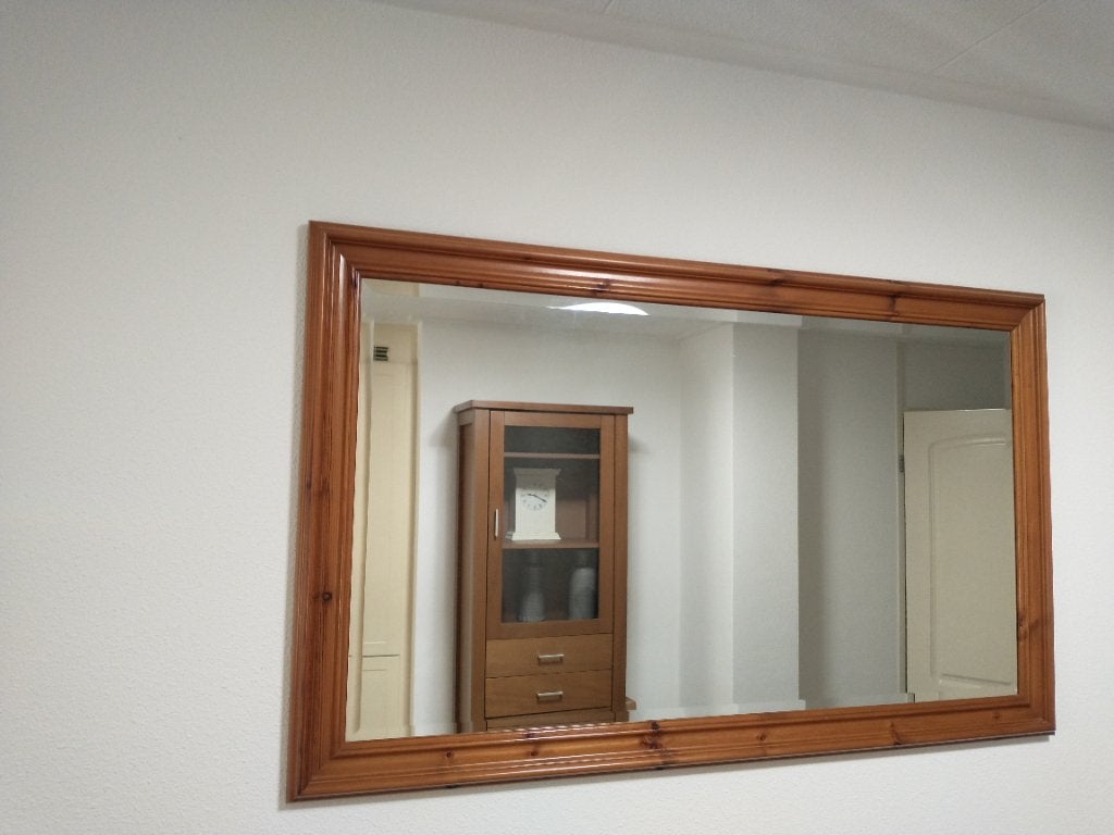 Gratis spiegel, Ophalen, 125 cm of meer, Zo goed als nieuw, Minder dan 100 cm