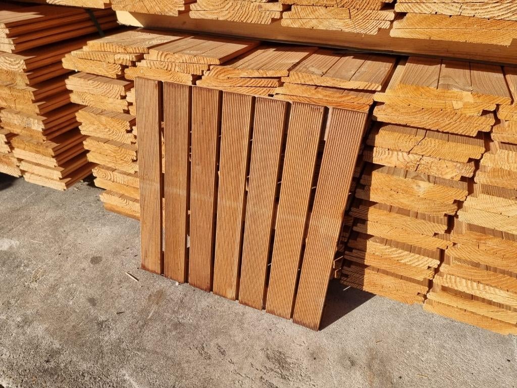 Hardhouten vlonder / terras tegel 500x500mm ”Bankirai” ACTIE, Tuin en Terras, Terrasdelen en Vlonders, Ophalen, Nieuw, Hout
