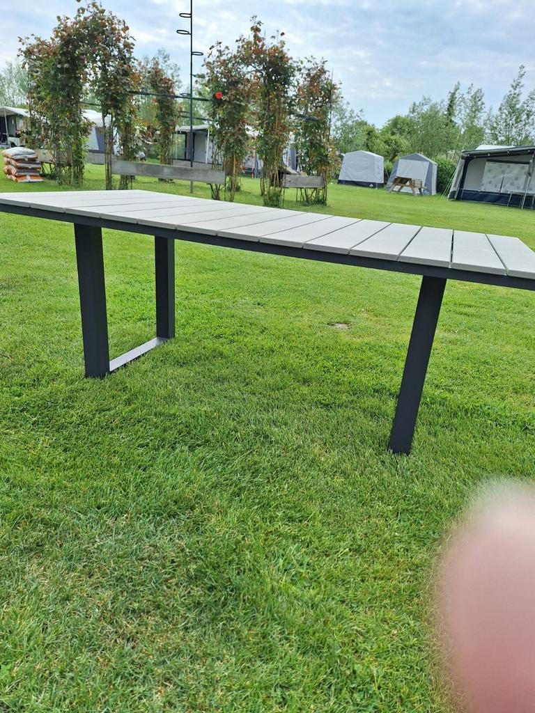 Prachtige Bellagio tuintafel, Tuin en Terras, Ophalen of Verzenden, Zo goed als nieuw, Rechthoekig, Aluminium