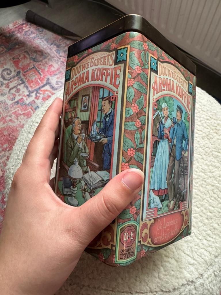 Douwe Egberts Aroma Blik - Vintage, Verzamelen, Ophalen of Verzenden, Gebruikt, Koffie, Douwe Egberts