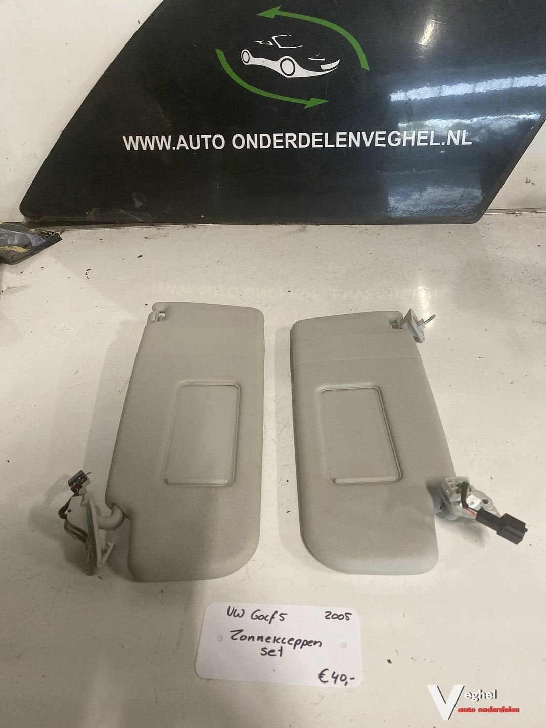 Vw Golf 5 2005   Zonnekleppen set, Auto-onderdelen, Interieur en Bekleding, Gebruikt, -, -, Ophalen of Verzenden