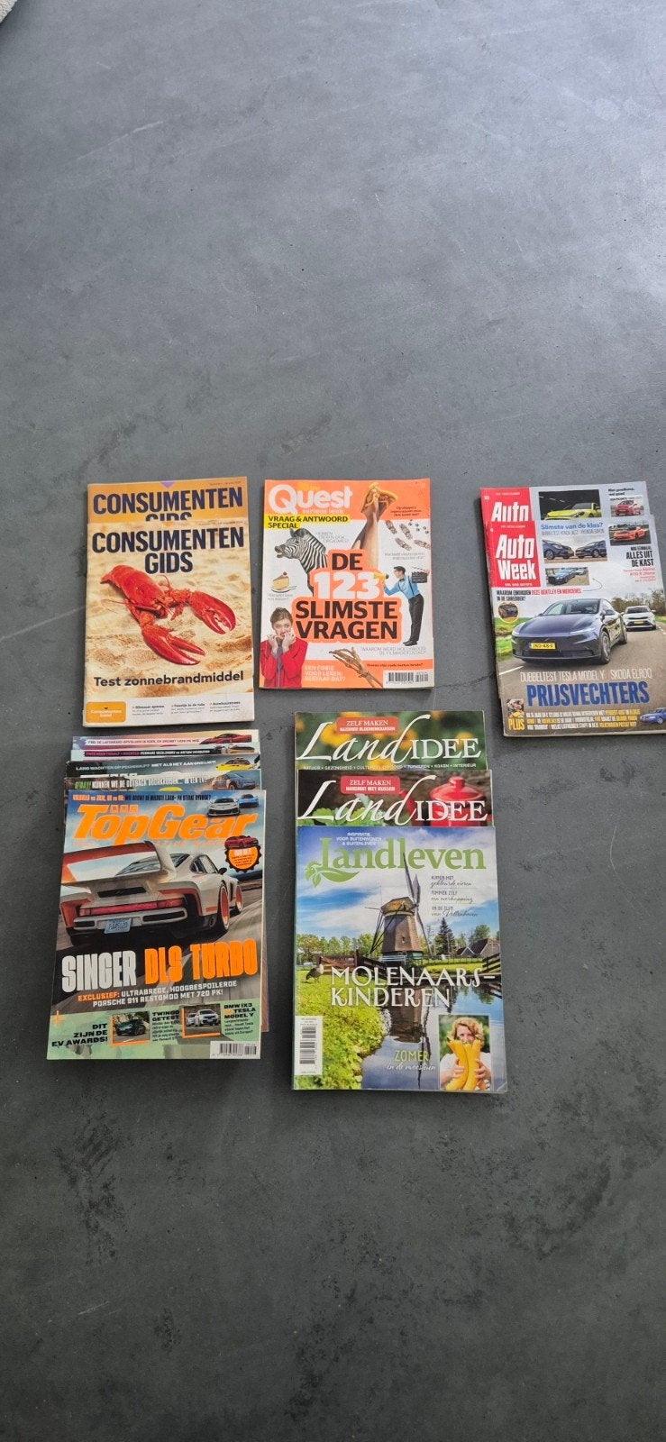 Diverse tijdschriften: oa Topgear, Quest, AutoWeek, Ophalen of Verzenden, Gelezen, Overige typen