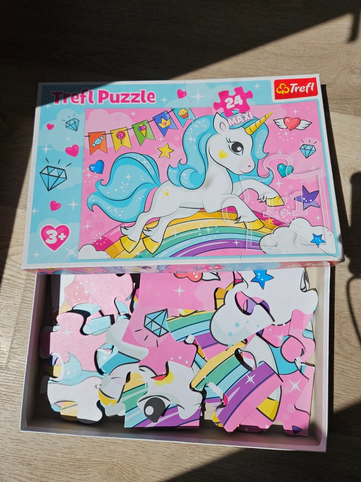 Trefl Eenhoorn Puzzel 24 Stukjes voor Kinderen, Ophalen of Verzenden, 10 tot 50 stukjes, Zo goed als nieuw, 2 tot 4 jaar