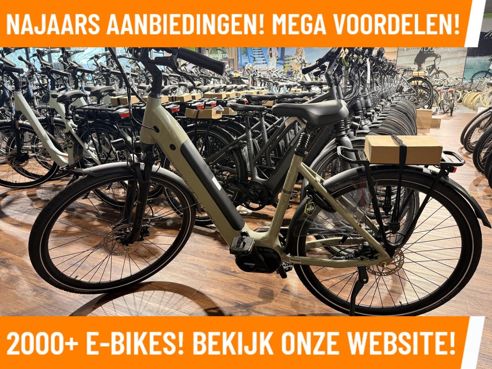 Van Dijck Leto MEGA DEALS Bafang Motor MAGAZIJN OPRUIMING!, 51 tot 55 cm, Nieuw, 50 km per accu of meer, Overige merken
