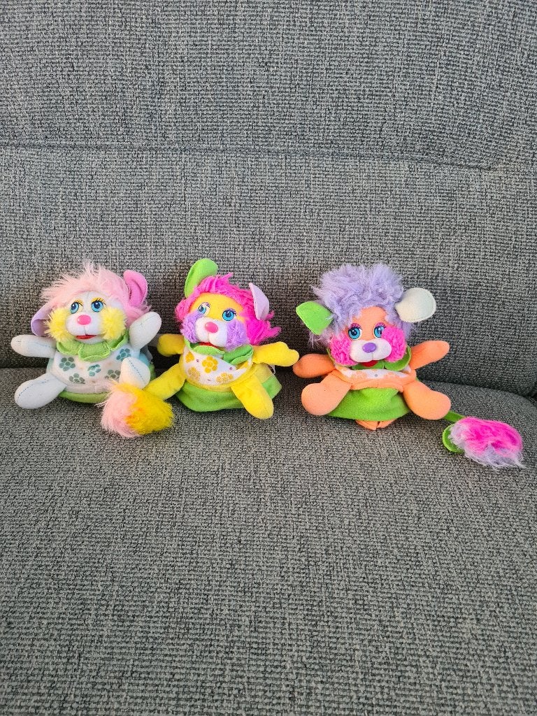 Popples bloemen bloem vintage knuffels, Gebruikt, Overige merken, Overige typen, Meerkleurig