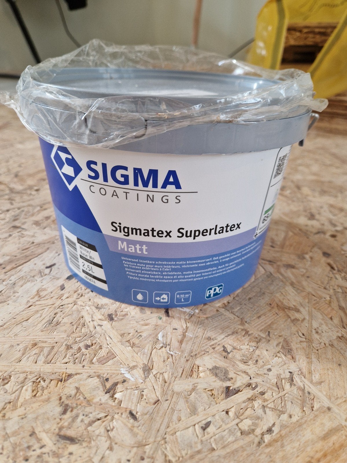 Sigma Sigmatex Superlatex Matt 2.5L - 100% Wit, Ophalen, Wit, Nieuw, Verf