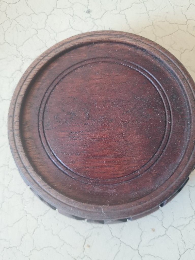 Klein vintage houten onderbord