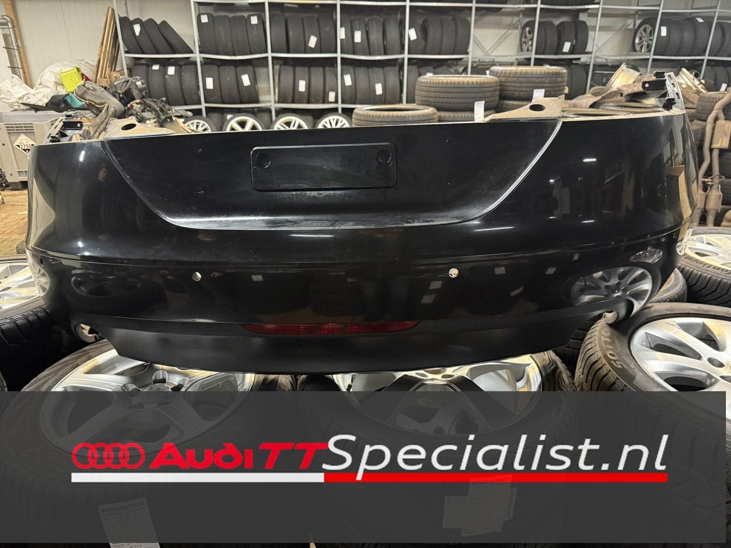 Achterbumper gebruikt zwart LZ9Y Audi TT MK2 8J, Auto-onderdelen, Gebruikt, -, -, Achter