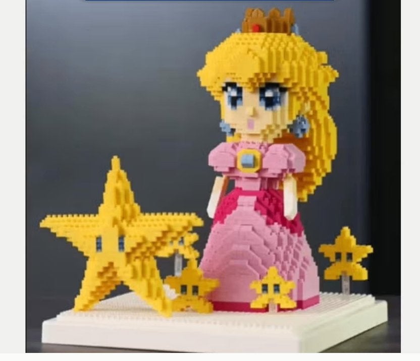 Beautiful building block set Princess Peach (21cm), Ophalen of Verzenden, Nieuw