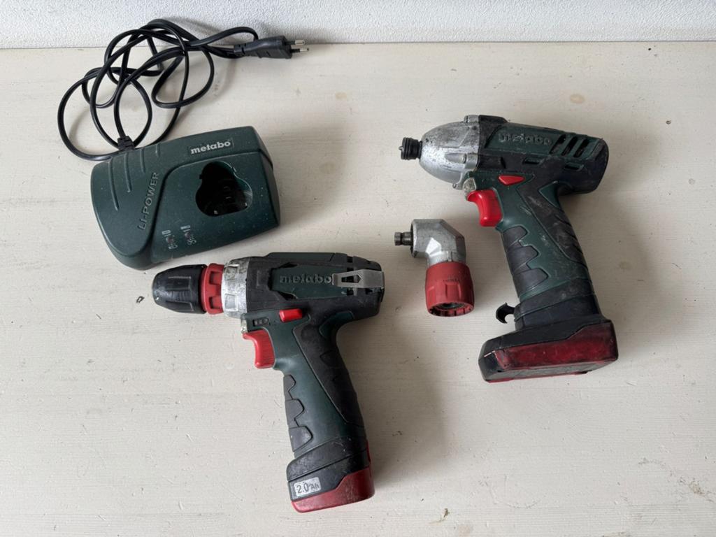 Metabo accu schroefmachine set met lader, Ophalen of Verzenden, Boor- en Schroefmachine