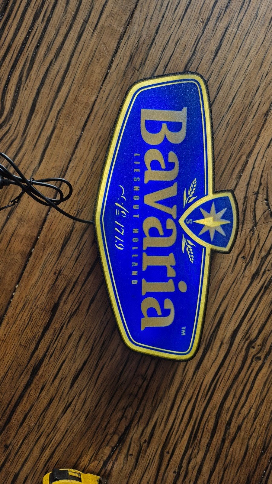 Bavaria reclamebord, Ophalen of Verzenden, Nieuw, Reclamebord