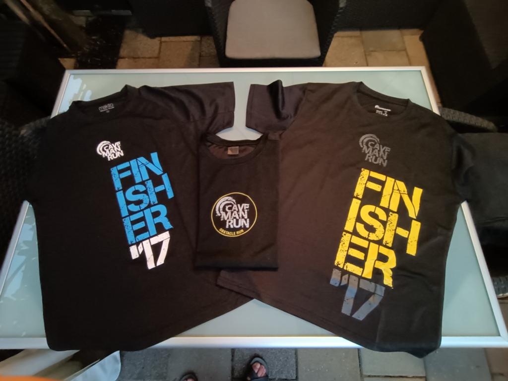 Caveman Run Finisher T-shirts 2017, Caveman Run, Zwart, Overige maten, Ophalen of Verzenden