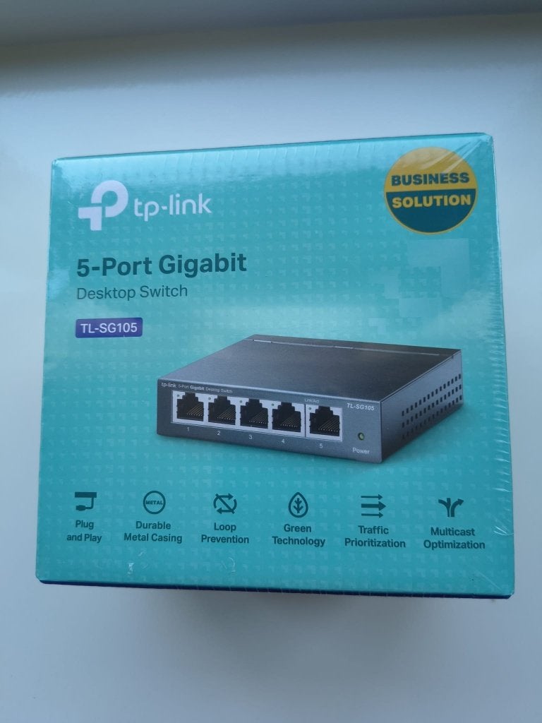 Te koop: 5-Port Gigabit Desktop Switch tp-link TL-SG105, Computers en Software, Ophalen, Nieuw