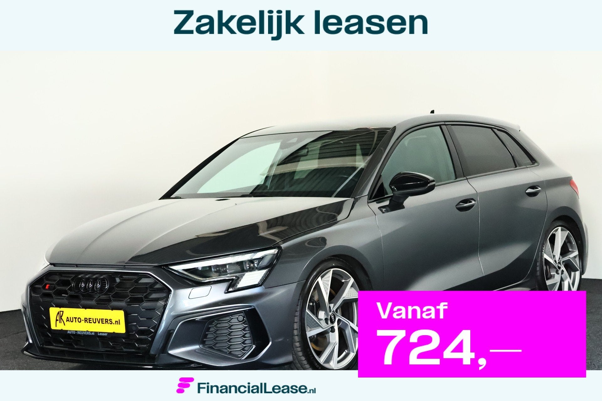Audi A3 Sportback 2.0 TFSI S3 quattro / LED-Matrix / B&O / A, 12 maanden, Gebruikt, Zwart, 4 cilinders