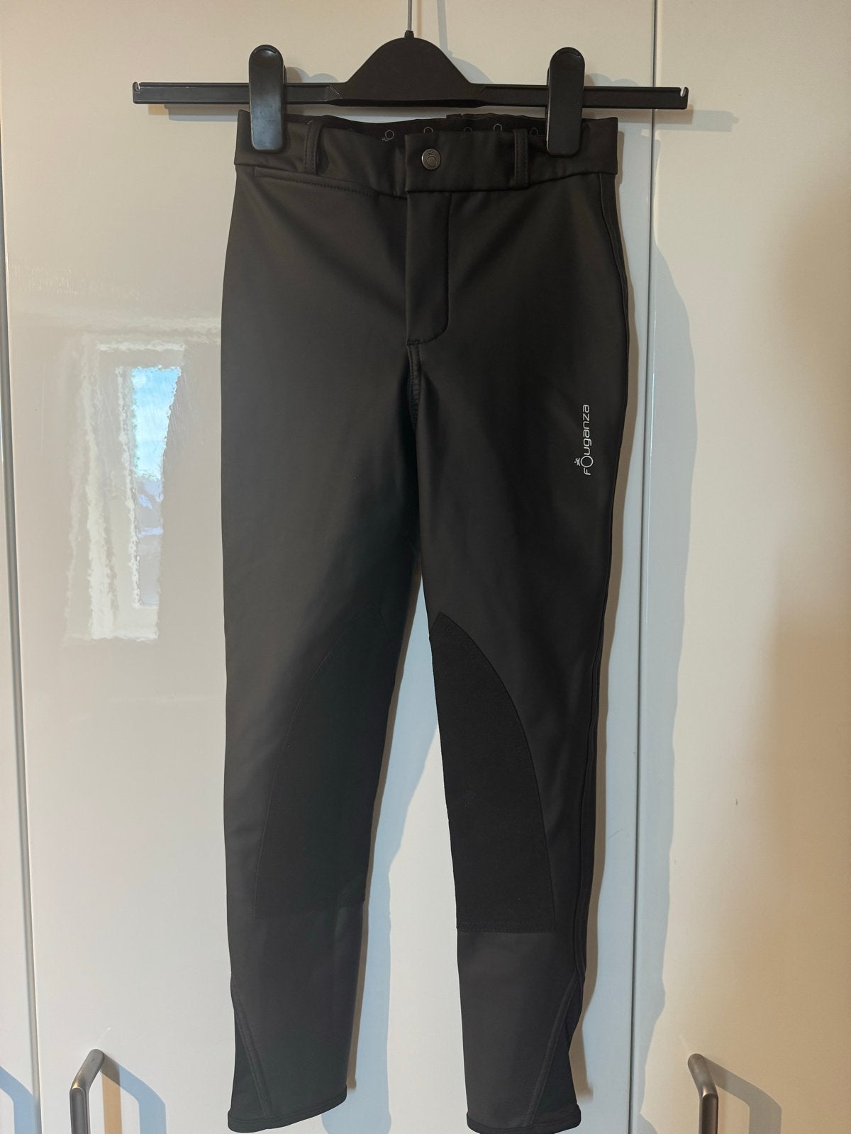 Fouganza paardrijbroek - Zwart - Maat 146, Dieren en Toebehoren, Paardrijkleding, Kinderen, Zo goed als nieuw, Recreatie, Onderkleding