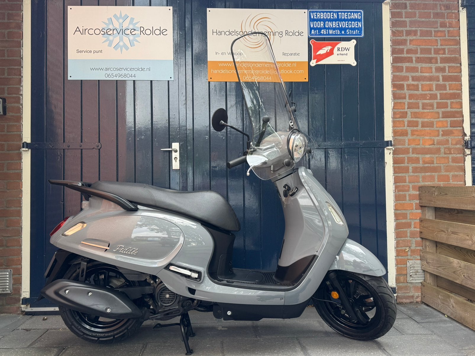 Sym Fiddle 4  45 km/h —1660 kilometer oud—Euro 5 injectie--, Fietsen en Brommers, Scooters | SYM, Ophalen, Gebruikt, ., Maximaal 45 km/u