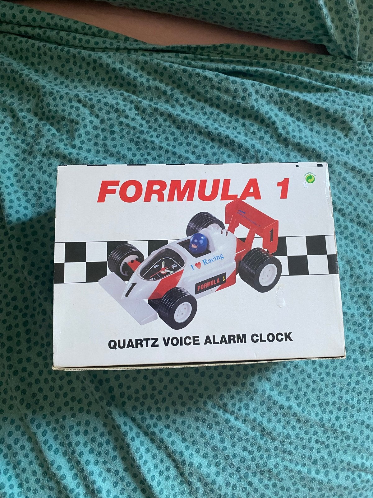 Formule 1 Wekker - BLAUW - Quartz Voice Alarm Clock, Ophalen of Verzenden, Nieuw, Digitaal