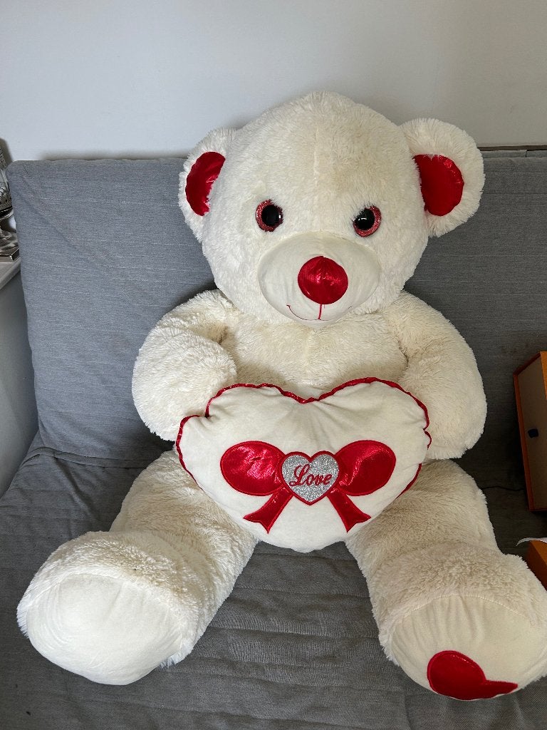 Knuffel beer 110 cm, Verzamelen, Beren en Cherished Teddies, Ophalen of Verzenden, Zo goed als nieuw, Stoffen beer, Overige merken