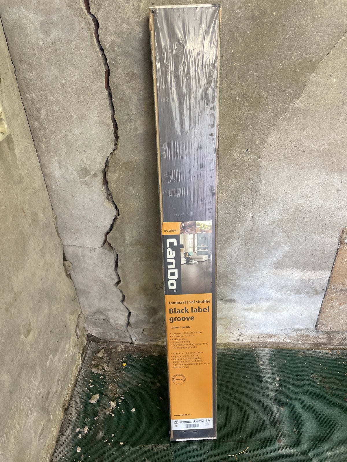 1 pak CanDo Laminaat Black Label Groove, Nieuw, Ophalen of Verzenden, Minder dan 5 m², 10 tot 30 cm