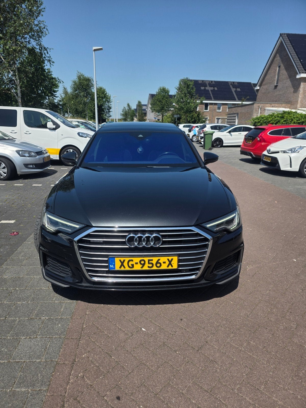 Audi A6 50 TDI Quattro 286pk Tiptronic 2019 Grijs, Auto's, Audi, Particulier, A6, Hybride Elektrisch/Diesel, Sedan, Automaat, Zilver of Grijs