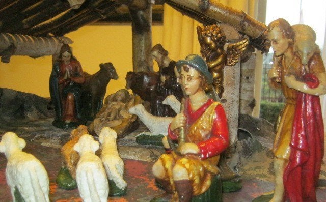 Beeldengroep 20 stuks kerstgroep (1950), Ophalen of Verzenden
