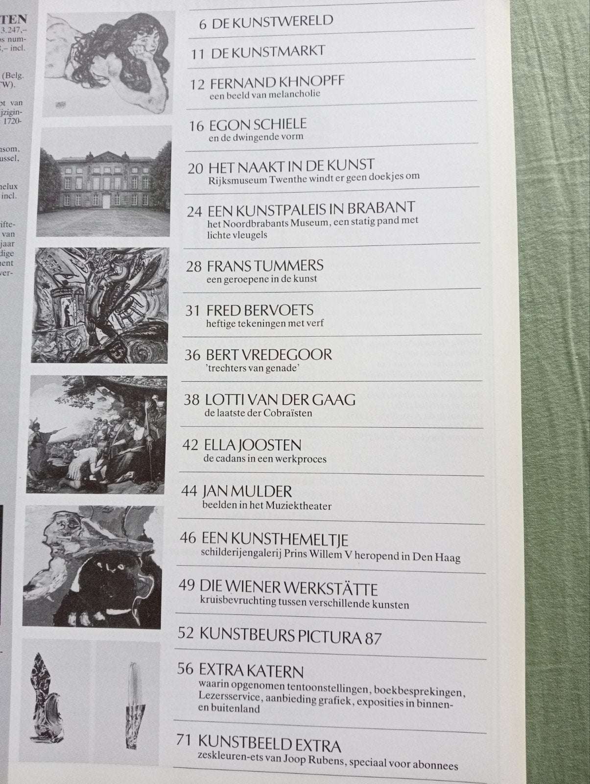 Kunstbeeld Tijdschrift November 1987 - Redelijke staat, Ophalen of Verzenden, Gelezen, Overige onderwerpen, Diverse auteurs