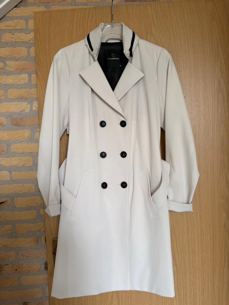 Creenstone Trenche coat, Ophalen of Verzenden, Zo goed als nieuw, Maat 38/40 (M), Beige