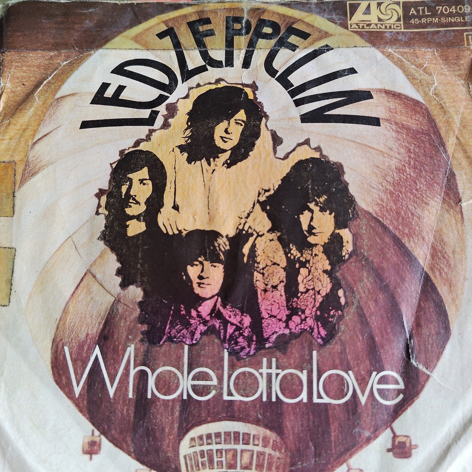 Led Zeppelin - Whole Lotta Love (Single, 45 RPM), Cd's en Dvd's, Vinyl Singles, Originele persing, Ophalen of Verzenden, Gebruikt