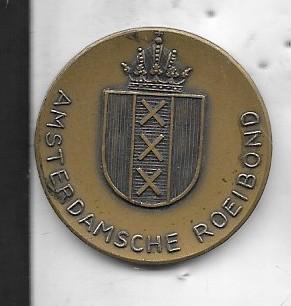 AMSTERDAM ROEIEN ROEI BOND SPORT MEDAILLE, Postzegels en Munten, Ophalen of Verzenden, Overige materialen, Nederland