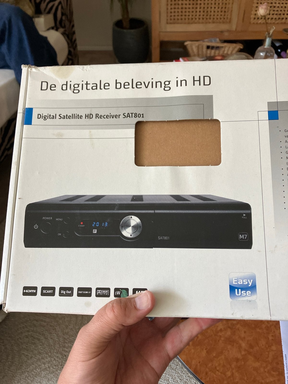Digital Satellite HD Receiver SAT801 M7, Ophalen of Verzenden, Gebruikt, Decoder