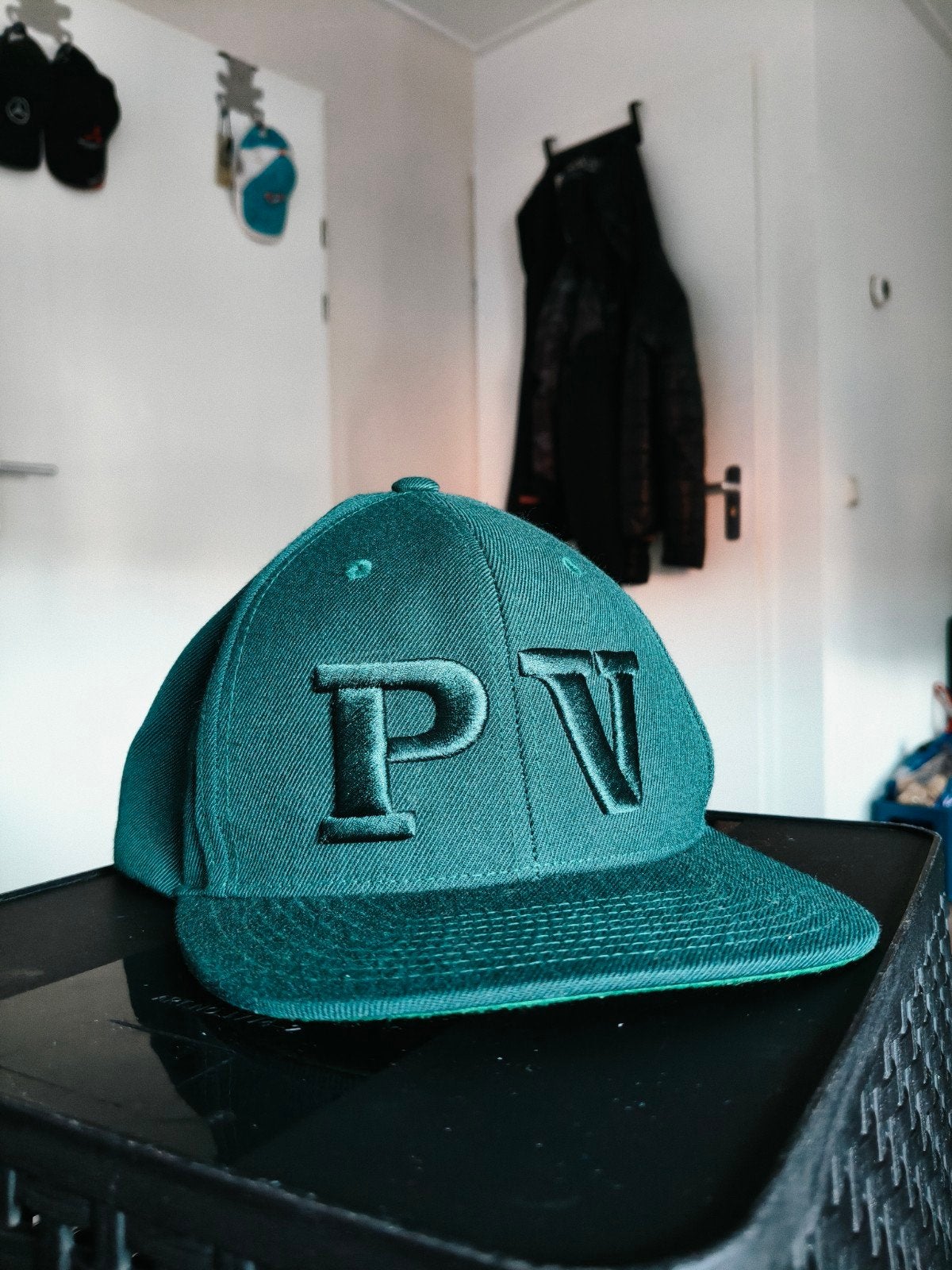 YuPoong Classics PV Seeds Groene Flat Cap voor Volwassenen, Pet, Yupoong, Gedragen, One size fits all