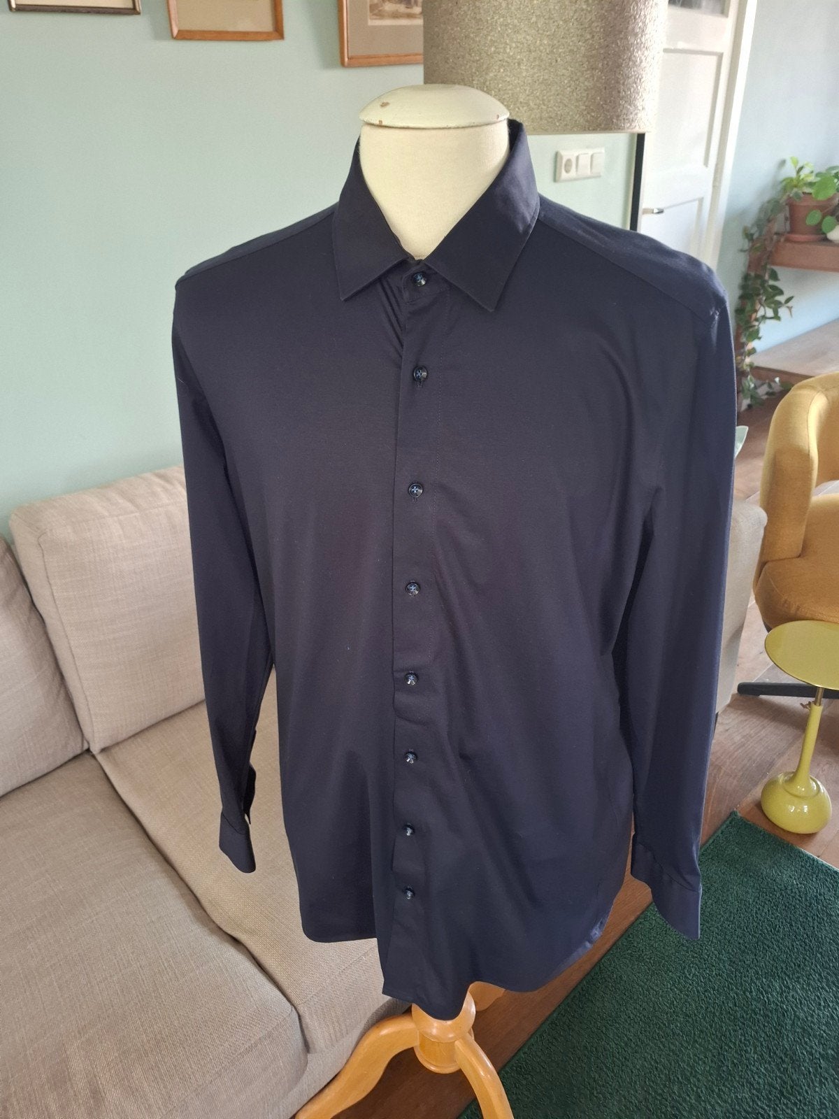 Olymp luxor stretch overhemd boordmaat 44 nieuw!, Kleding | Heren, Blauw, Nieuw, Ophalen of Verzenden, Olymp Luxor