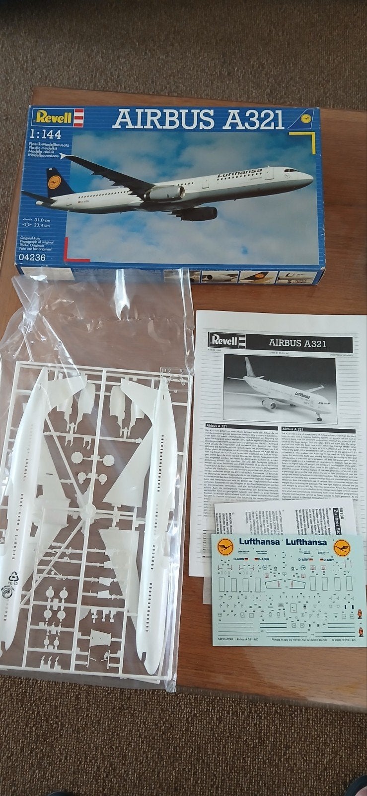 Revell Airbus A321 Lufthansa schaal 1:144 modelbouwdoos, Ophalen of Verzenden