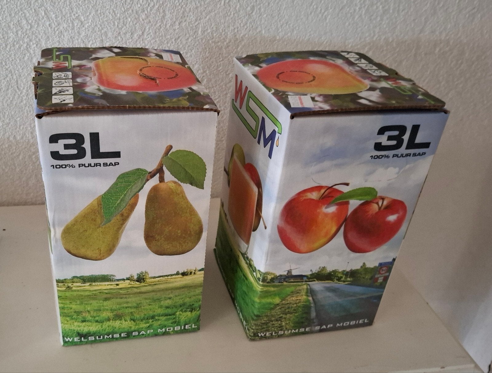 onbespoten appel/perensap, Ophalen