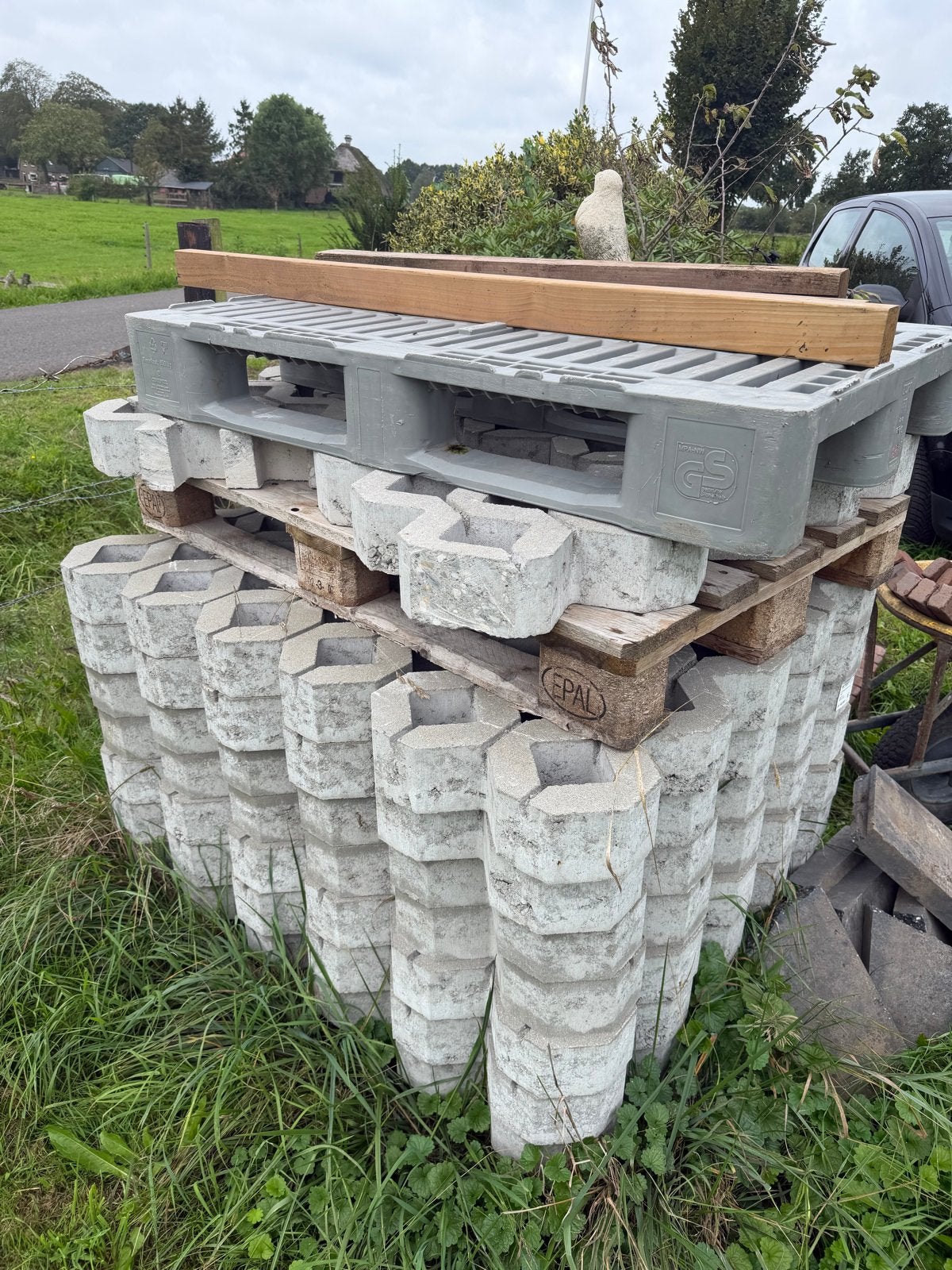 10m2 Grasbetontegels / Grastegels -, Overige materialen, Overige typen, Nieuw, Ophalen of Verzenden
