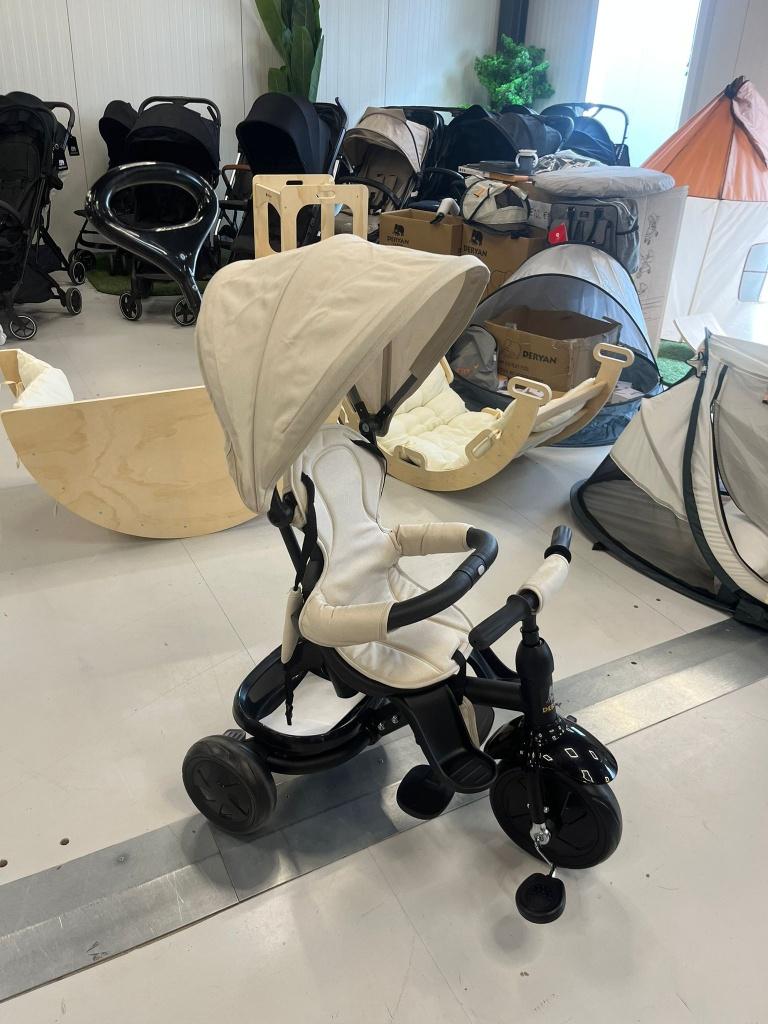 Adventurer Driewieler met duwstang Cream, Ophalen of Verzenden, Nieuw, Deryan, Duwstang