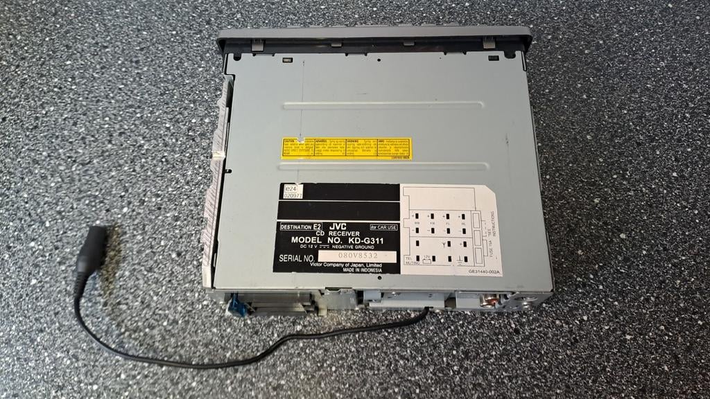 JVC Autoradio KD-G311 - CD/MP3 Speler, Gebruikt, Onbekend, Ophalen of Verzenden, Onbekend