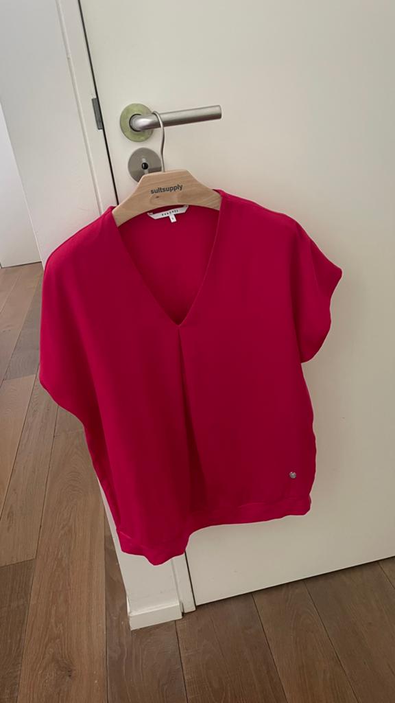 Xandres maat L diep rose shirt. Pracht kwaliteit, duur ding, Kleding | Dames, Verzenden, Zo goed als nieuw, Maat 42/44 (L), Roze
