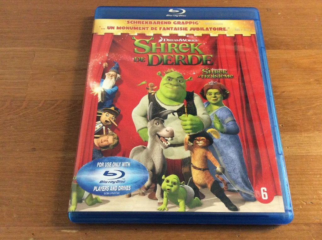 Shrek de Derde Blu-Ray, Ophalen of Verzenden, Gebruikt, Tekenfilms en Animatie