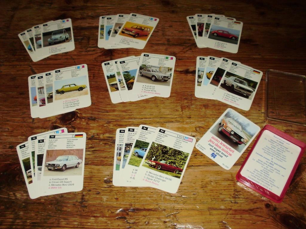 Auto kwartet / Autokwartet / Auto's / kaartspel / spel JUMBO, Hobby en Vrije tijd, Gezelschapsspellen | Kaartspellen, Ophalen of Verzenden