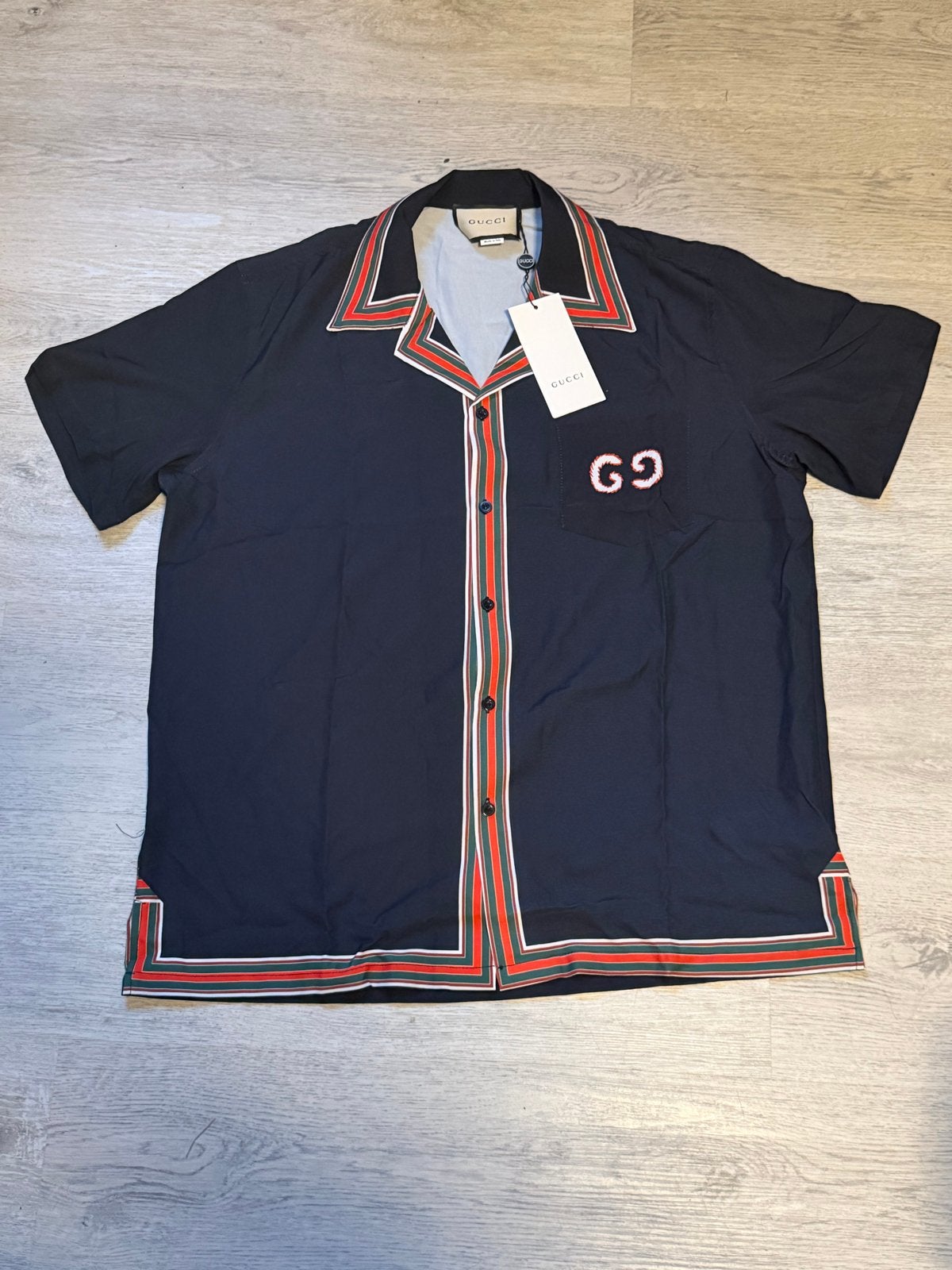 Gucci Shirt Maat L, Ophalen of Verzenden, Nieuw, Zwart, Halswijdte 41/42 (L)