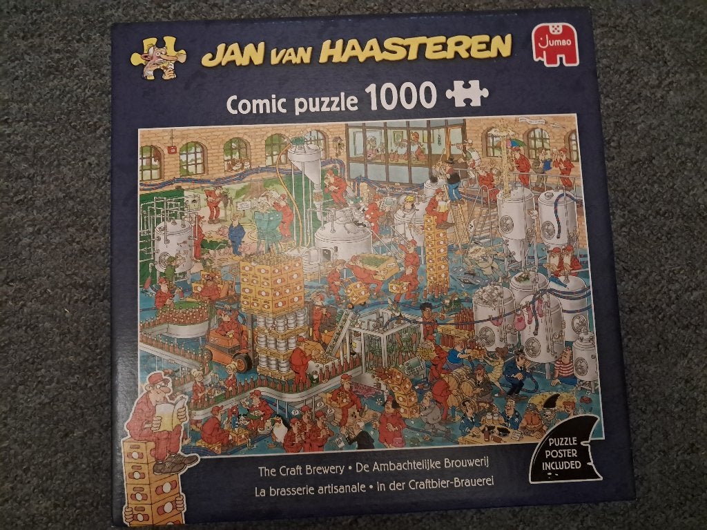 Jan van Haasteren Puzzels 1000 st €10,-, Ophalen, 500 t/m 1500 stukjes, Zo goed als nieuw, Legpuzzel