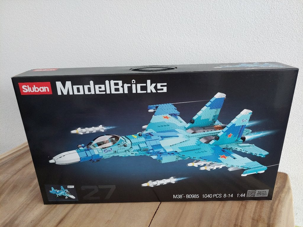 Sluban Model Bricks blauwe straaljager nieuw, Sluban, Nieuw, Ophalen of Verzenden, Sluban