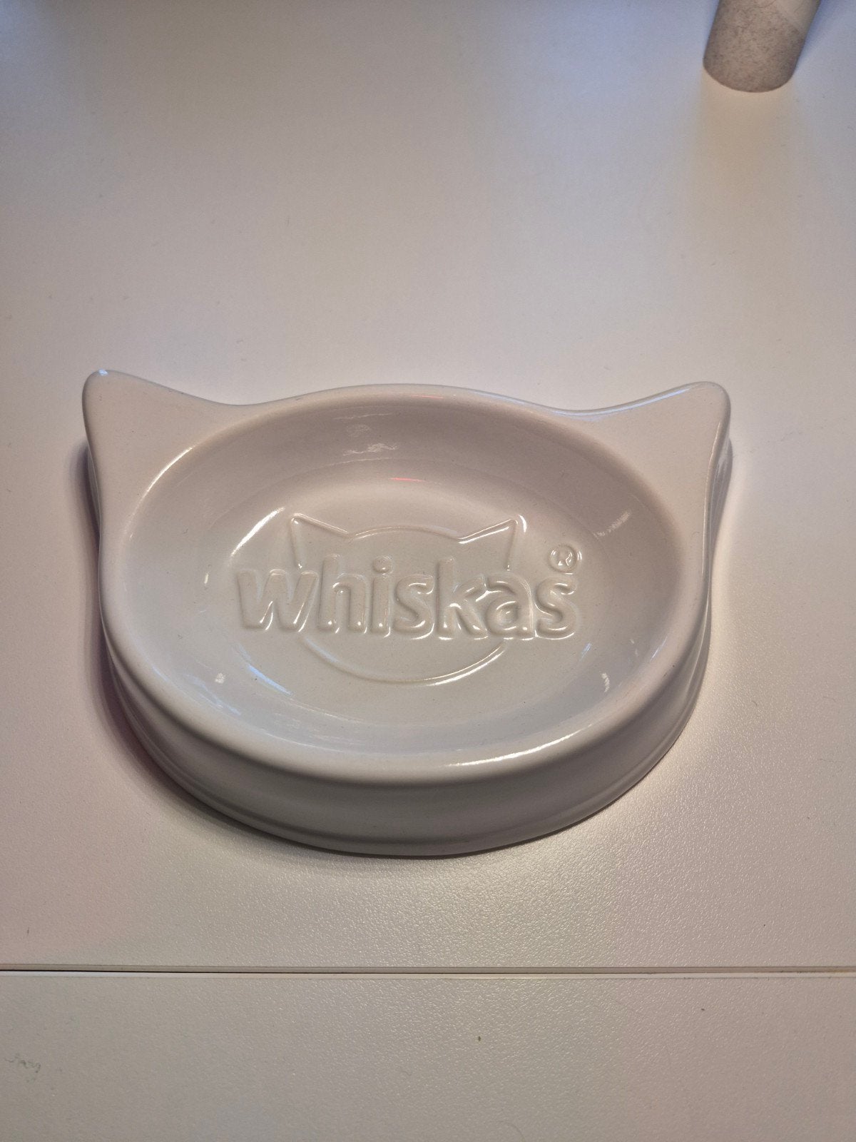 Whiskas Cat Feeding Dish, Water Whisker’s White Cat Bowl Lim, Dieren en Toebehoren, Ophalen