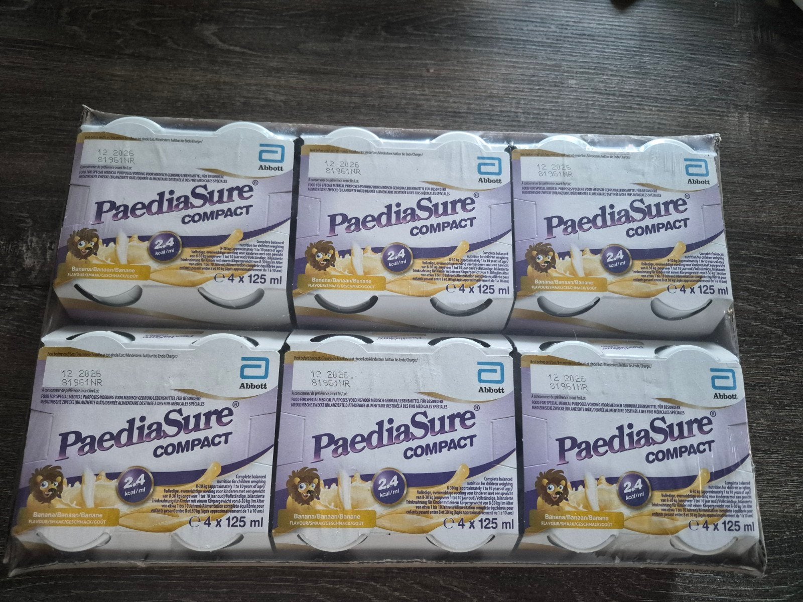 PaediaSure Compact Drinkvoeding Banaan - 6x 4x125ml, Ophalen of Verzenden, Nieuw, Overige typen, Overige merken