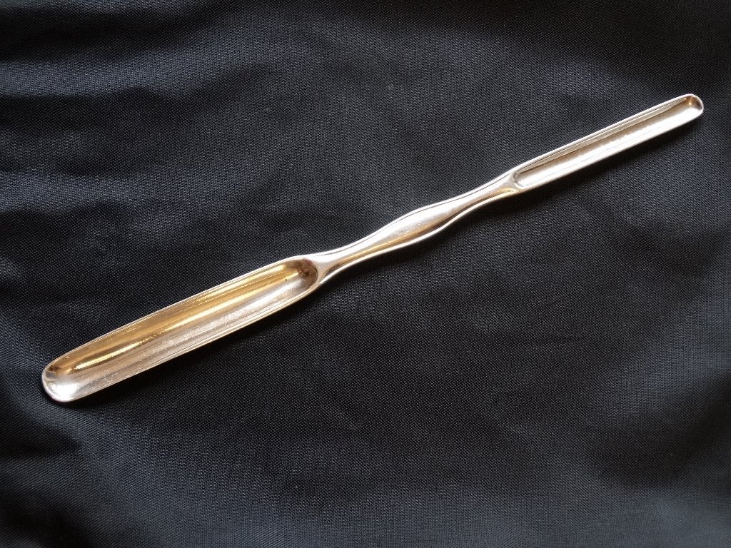 Antiek zilveren mergboor tweezijdig, 19e eeuws A'dams zilver, Antiek en Kunst, Verzenden, Zilver