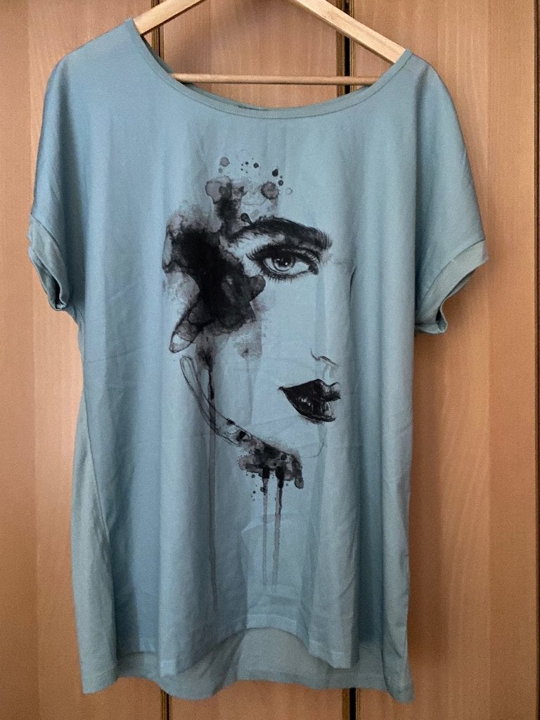 nieuw shirt met print Superstar, Blauw, Maat 46/48 (XL) of groter, Nieuw, Ophalen of Verzenden