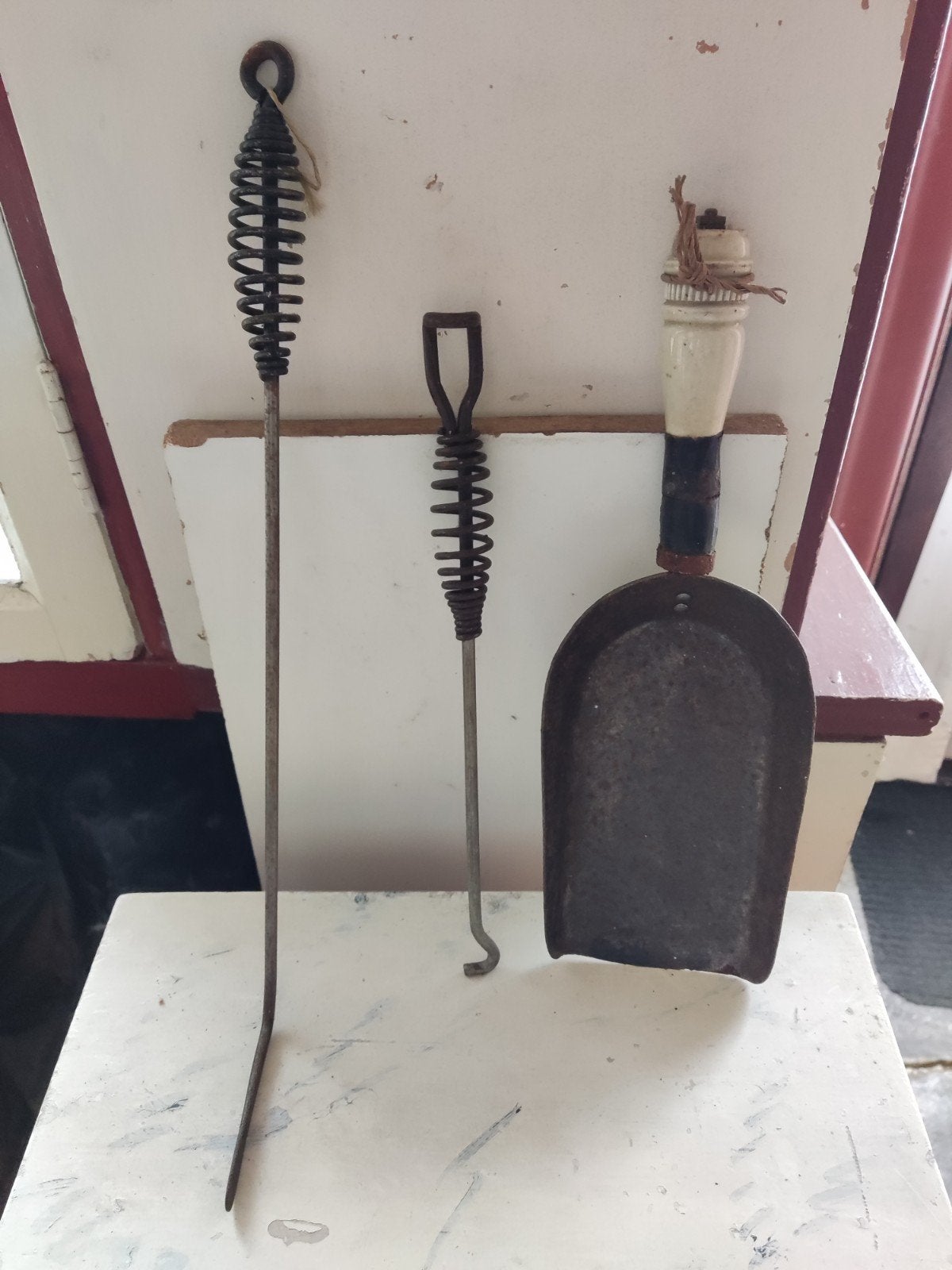 Vintage Kolenschepje, Pook en Haakje, Ophalen of Verzenden