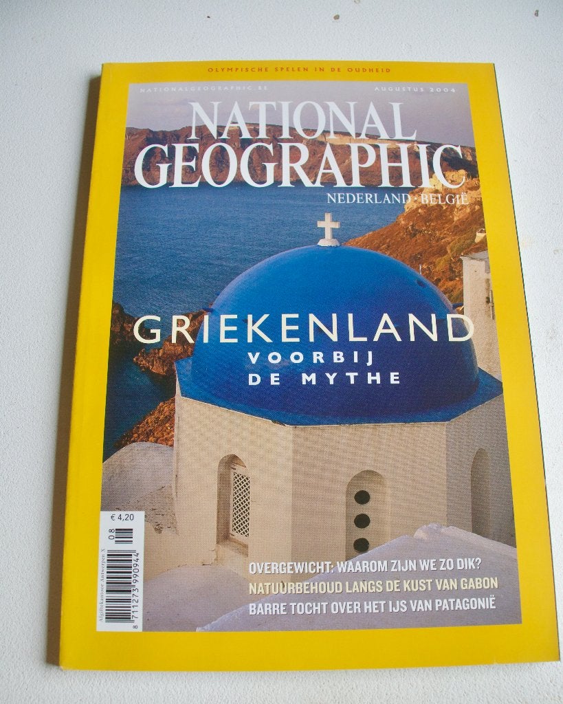 National Geographic - Griekenland Aug 2004, Ophalen of Verzenden, Zo goed als nieuw, Wetenschap en Natuur