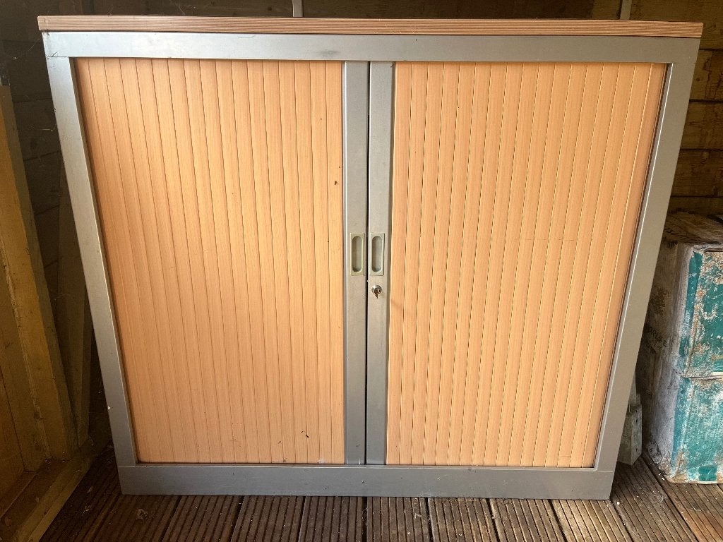 Kantoorkast Draaideur met slot, Huis en Inrichting, Kasten | Roldeurkasten en Archiefkasten, Ophalen, Overige materialen, 150 tot 200 cm